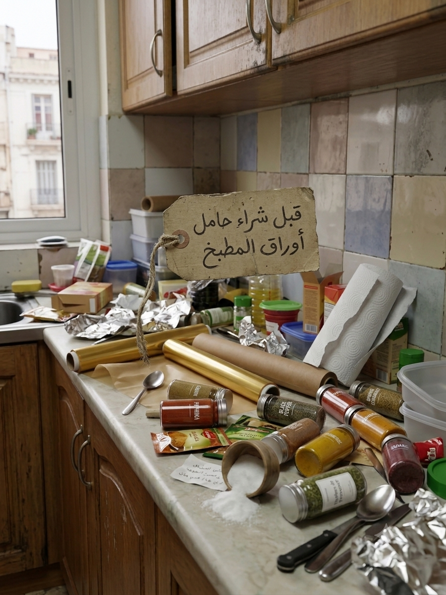 حامل أوراق المطبخ